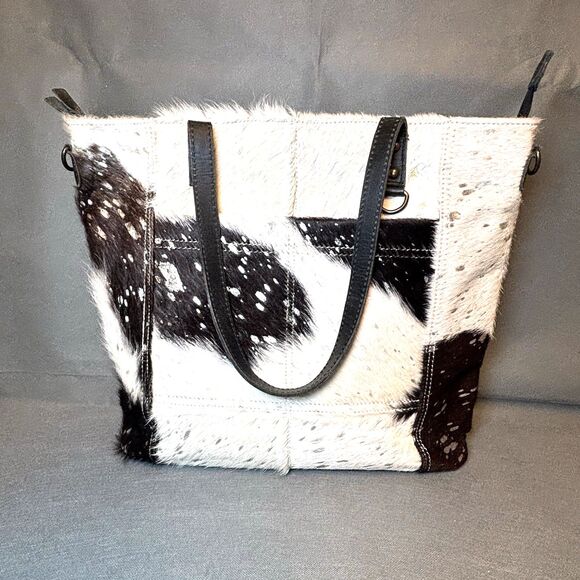 AD American Darling Tote Bag Purse Cowhide Genuine Leather Women Western Cowgirl - Picture 4 of 15